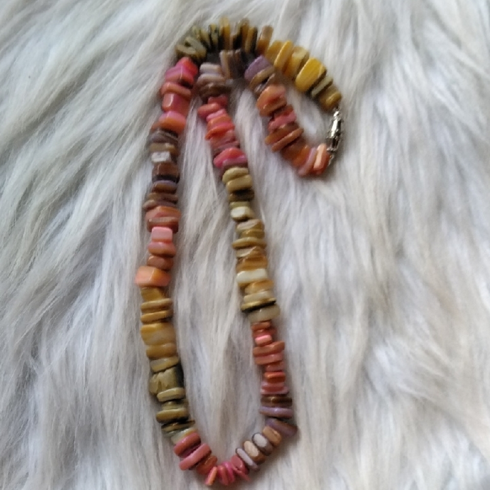 Multicolor Shell Choker Necklace - image 1